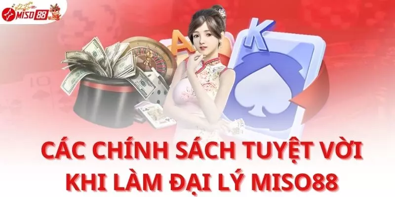 Các chính sách tuyệt vời khi đăng ký làm đại lý Miso88