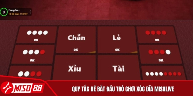 Quy tắc để bắt đầu trò chơi